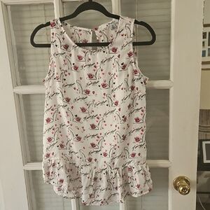 Floral Print Sleeveless Top